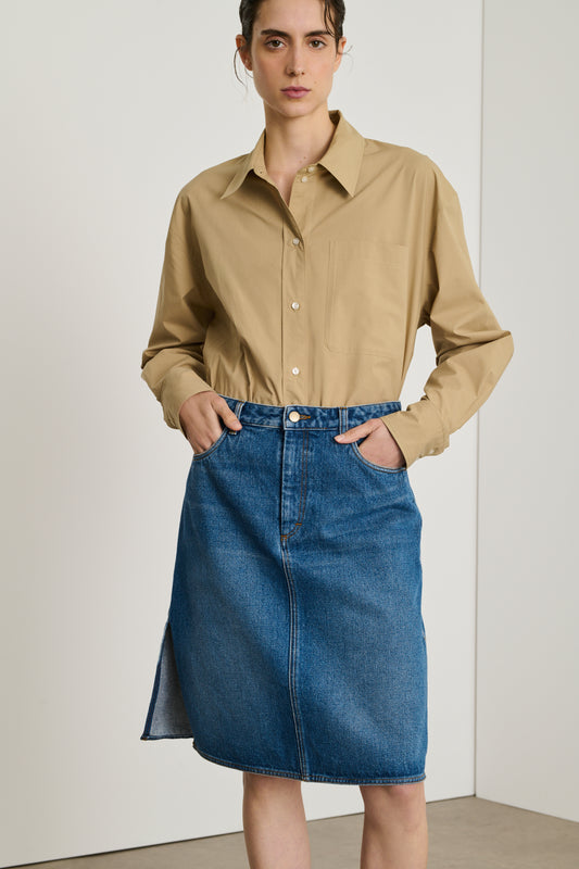 Elyne Skirt - Blue - Cotton - Women