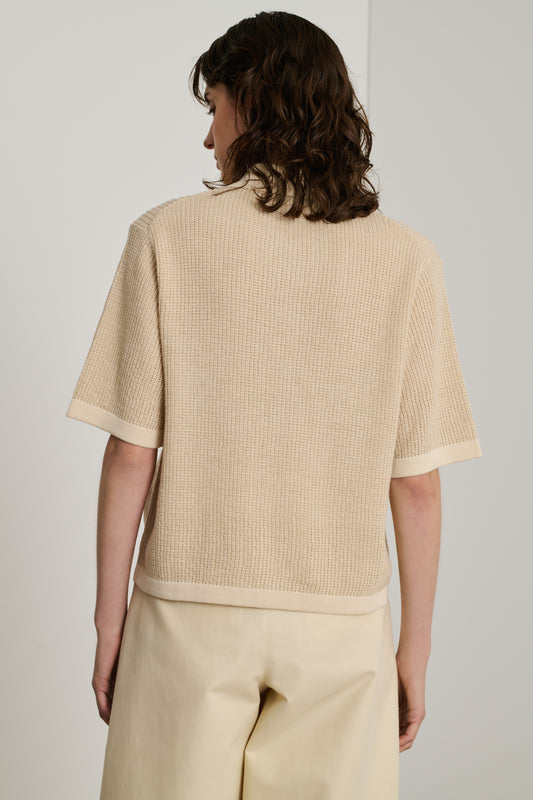 Polo David - Écru - Femme