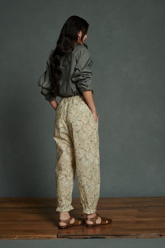 Pantalon Andreas - Beige/Gris - Coton - Femme