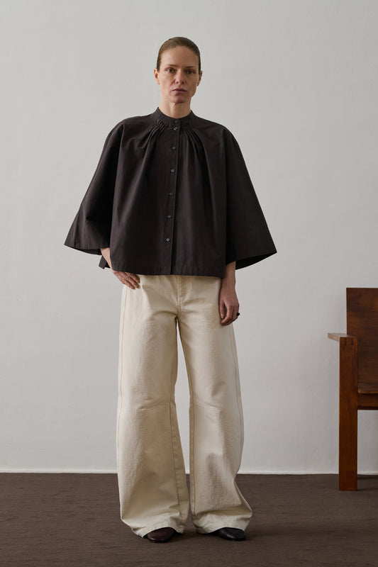 Blouse Bucarest - Café - Coton - Femme