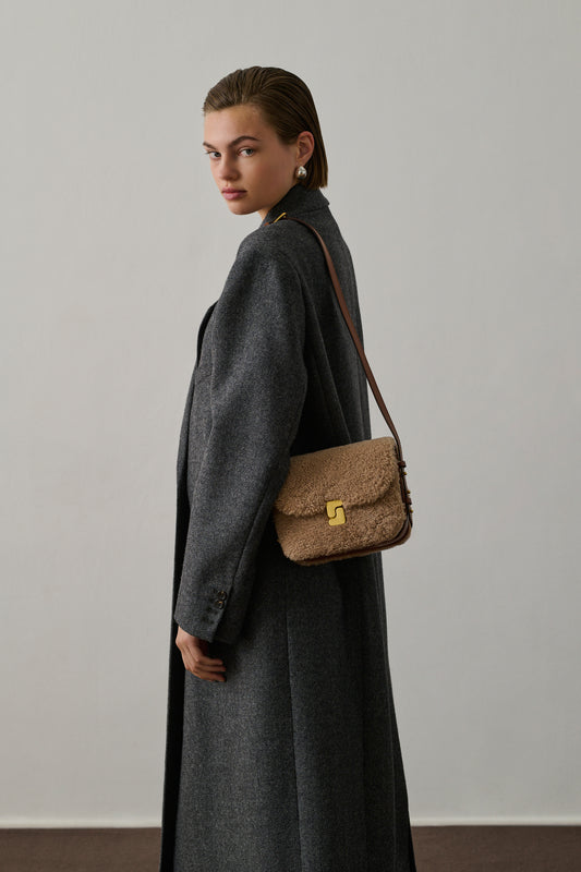 Sac Bellissima Mini - Sable/Noisette - Cuir - Femme