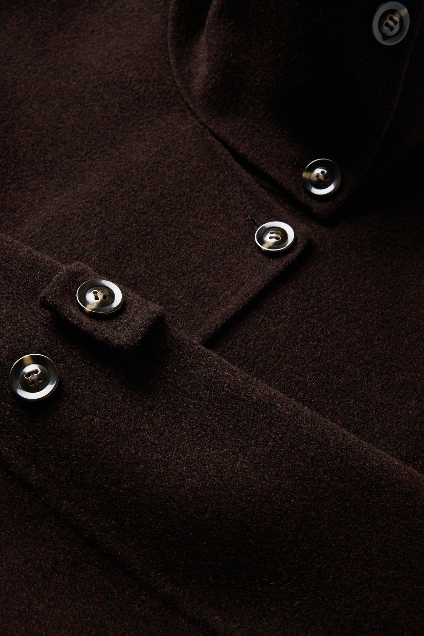 James coat - Dark Brown - Wool - Women