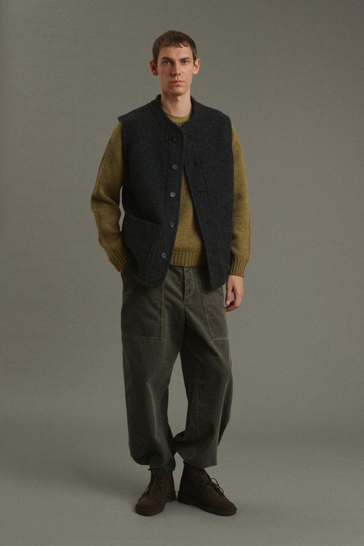 Samuel Jacket - Charcoal Grey - Wool - Men