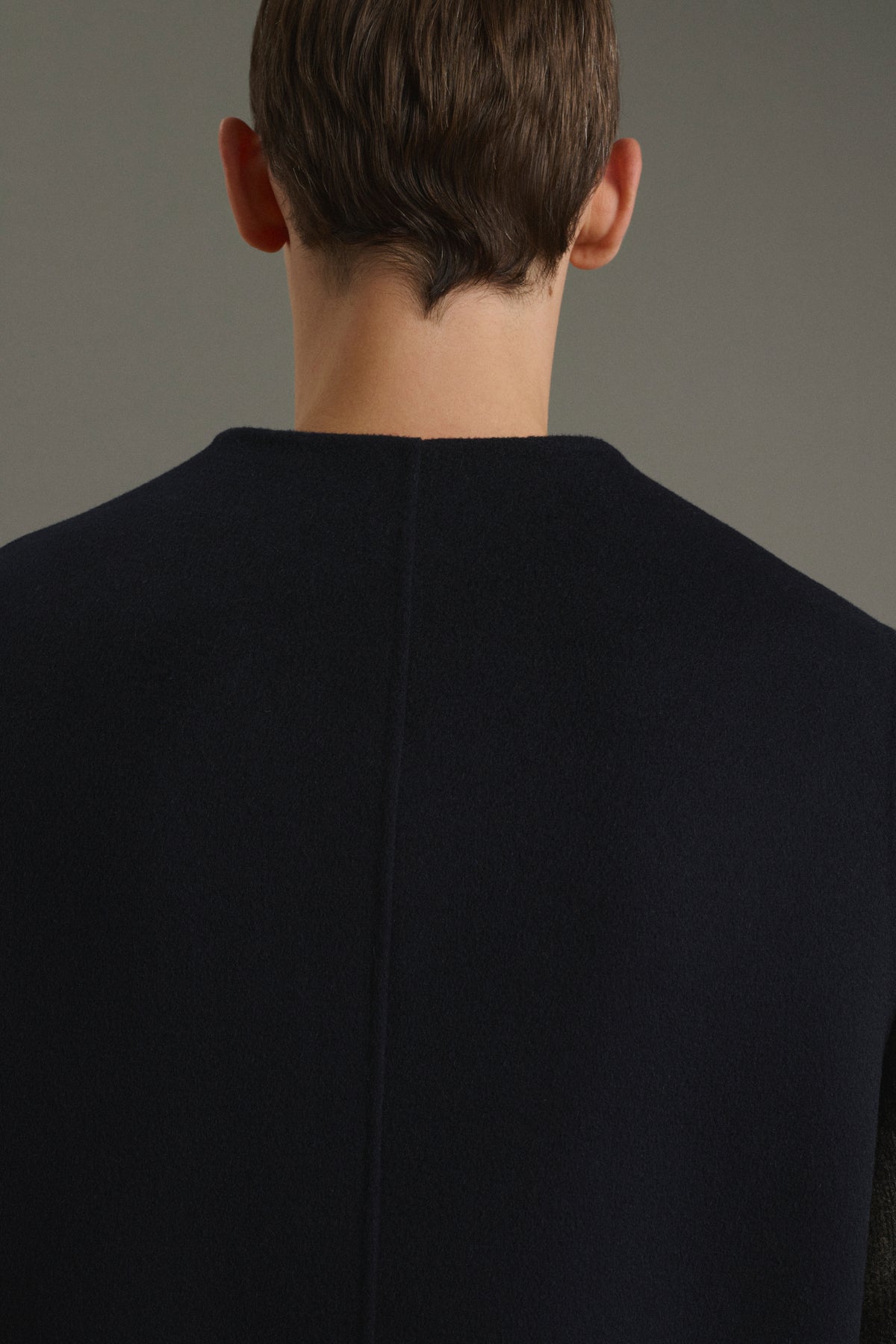 Romain jacket - Deep Navy - Double-Faced Fabric - Men