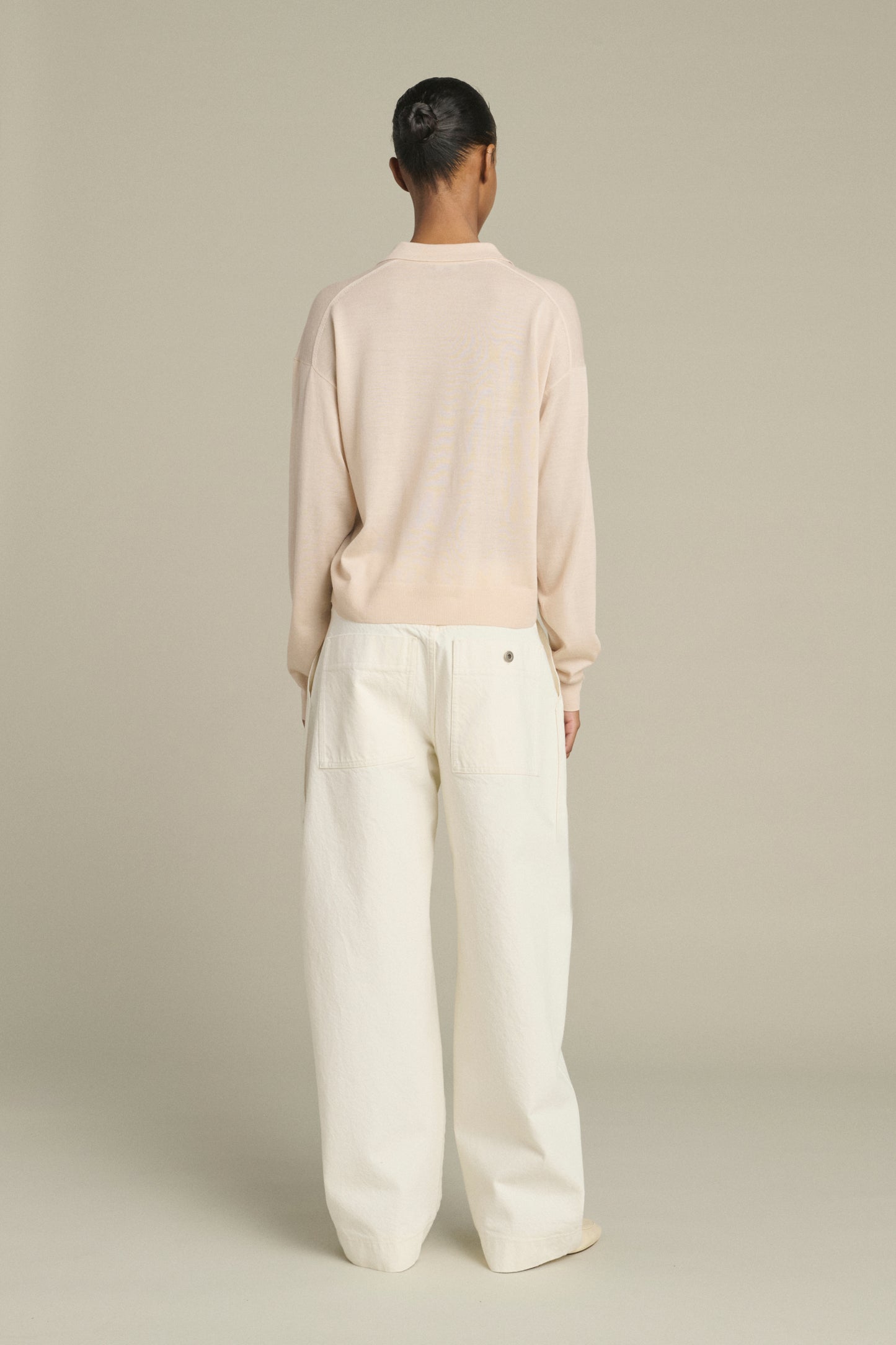 Fleming pullover - Powder Pink - Merino Wool - Women