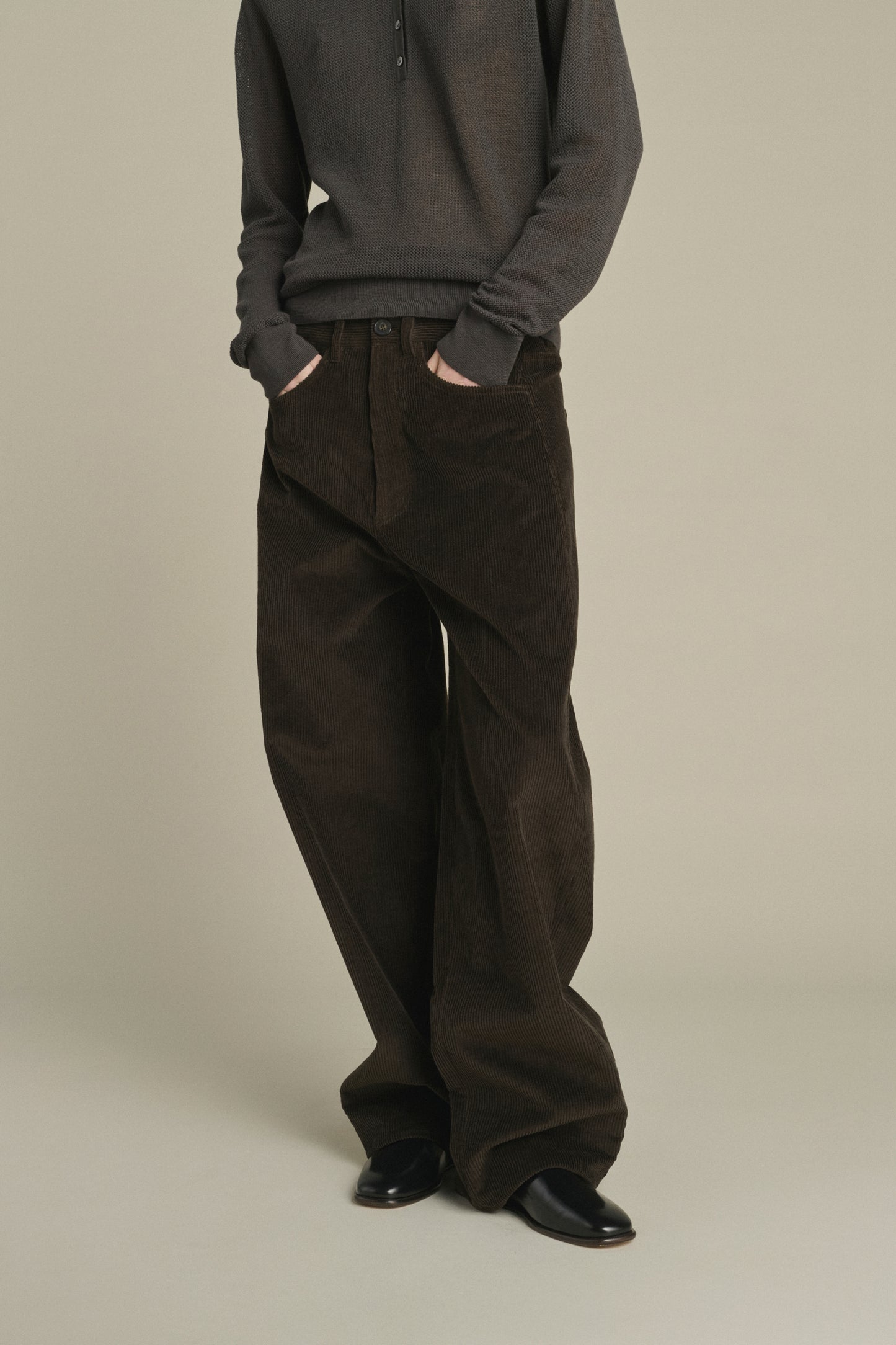Gunther Trousers - Dark Brown - Cotton - Women