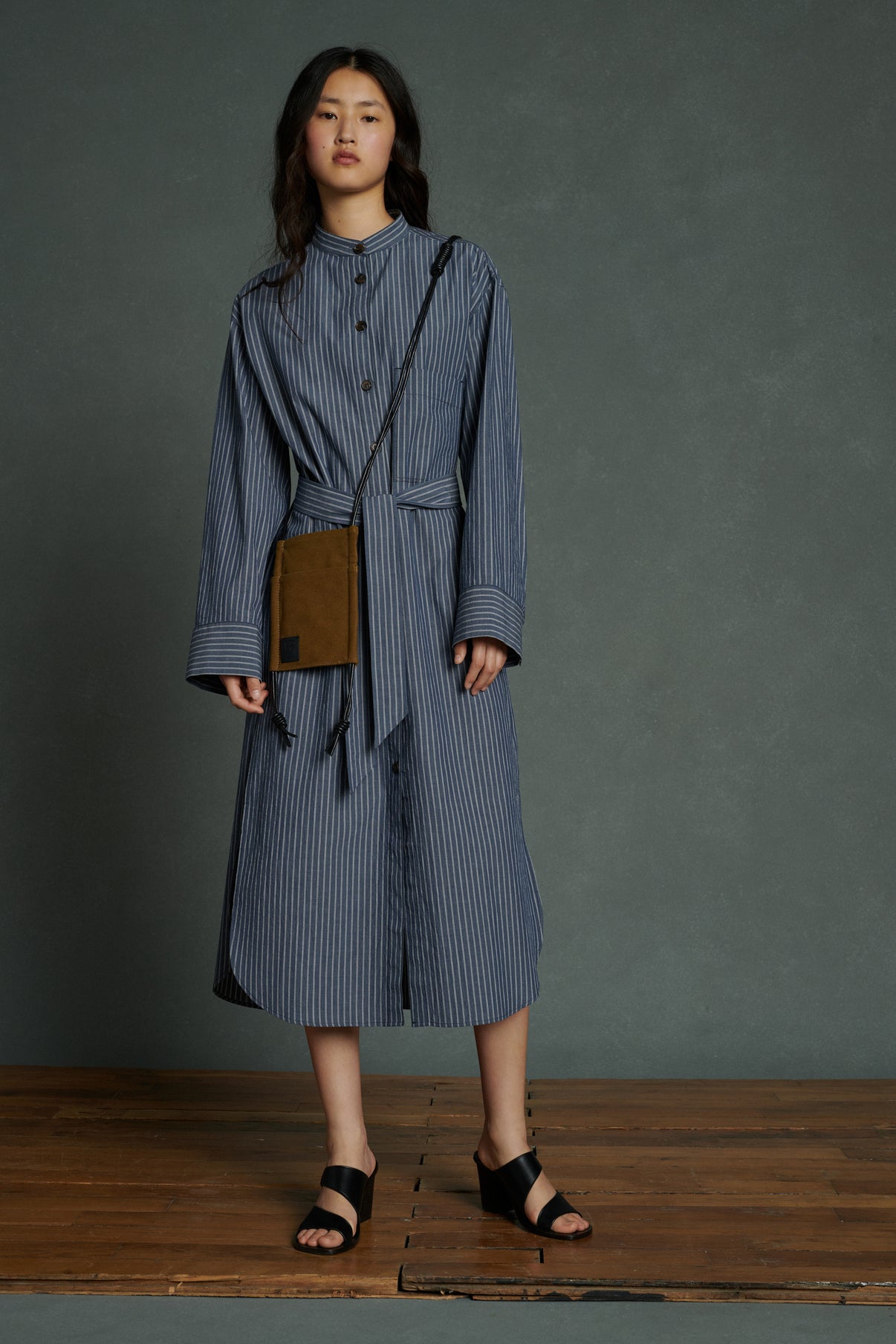 Pochette August - Bronze/Noir - Coton - Femme vue 5