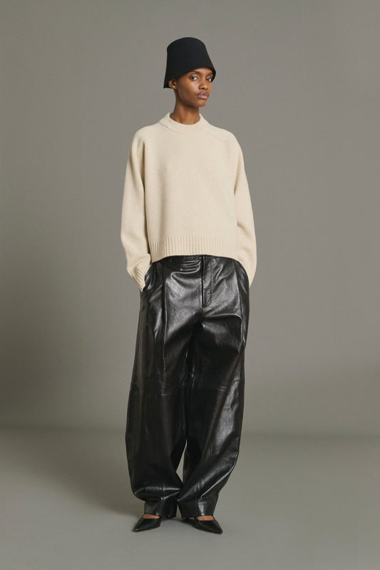 Will pullover - Écru Chiné - Merino Wool - Women