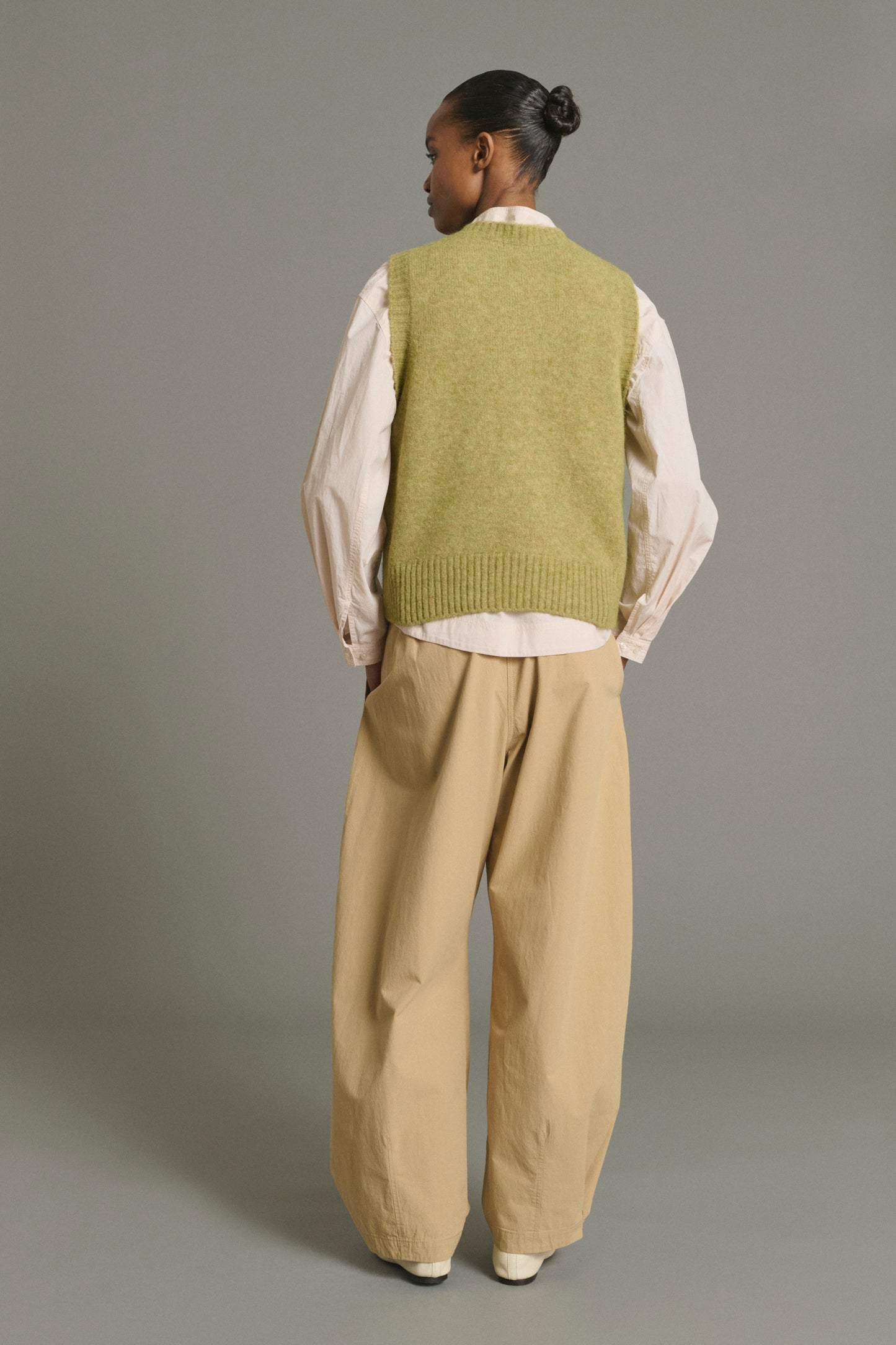 Namaste Pullover - Sage - Wool - Women