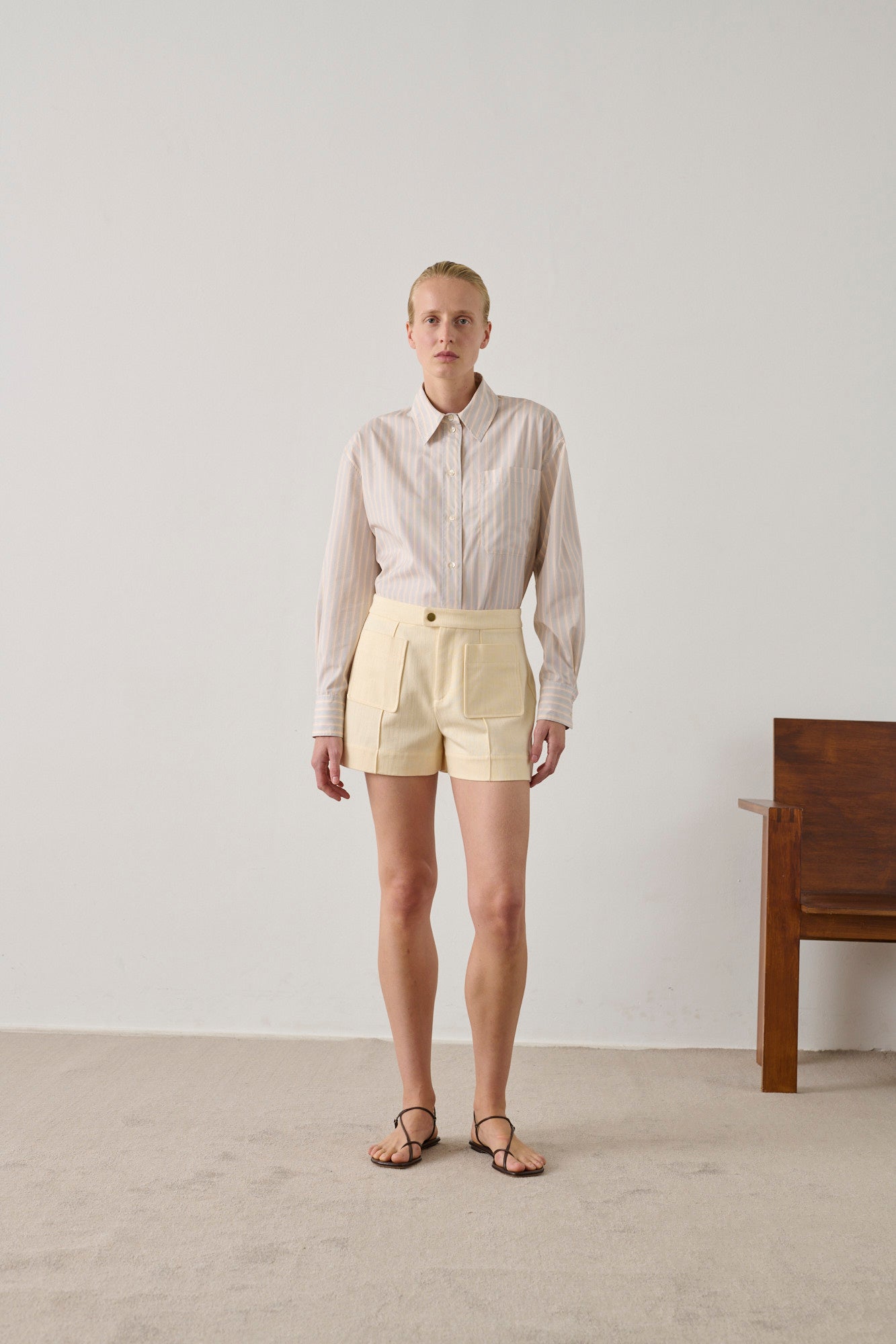 Hover shorts - Cream - Cotton - Women