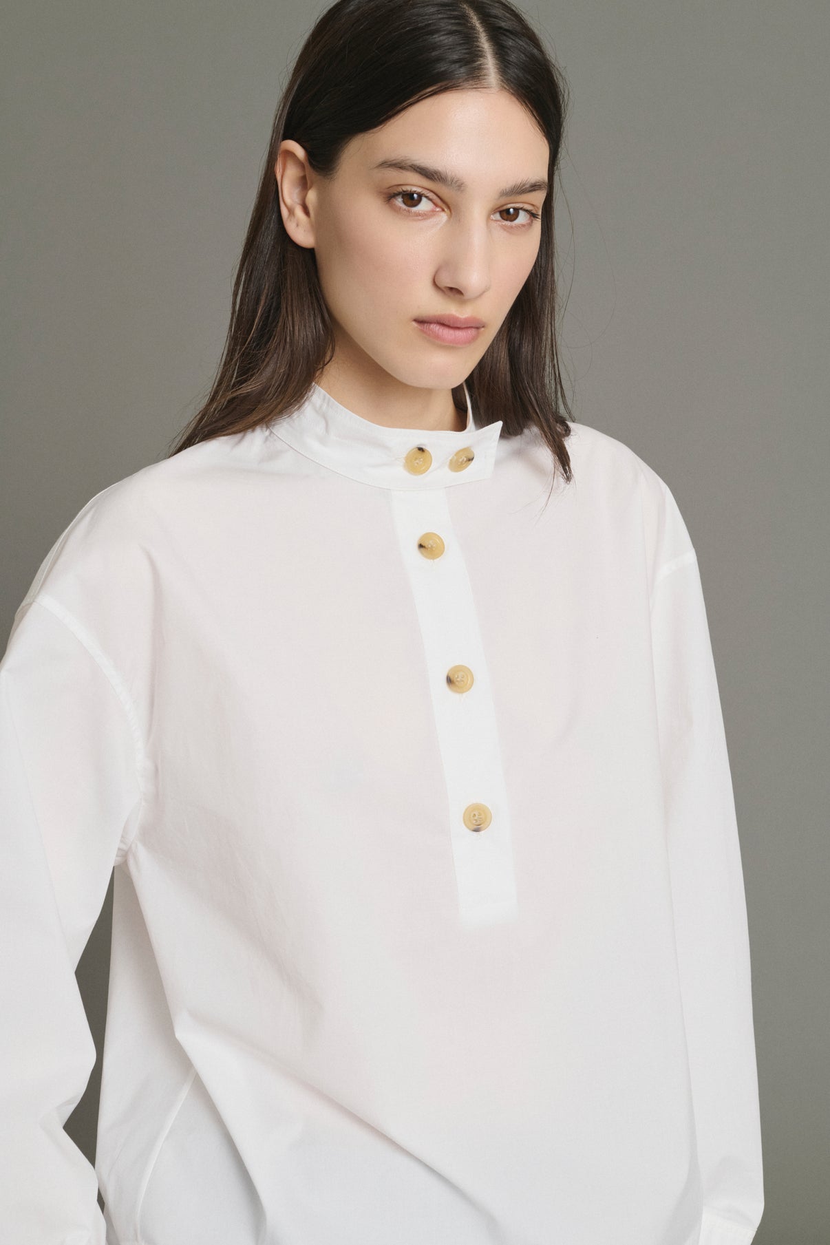 Blouse Lizzie - Off-White - Cotton - Women vue 5