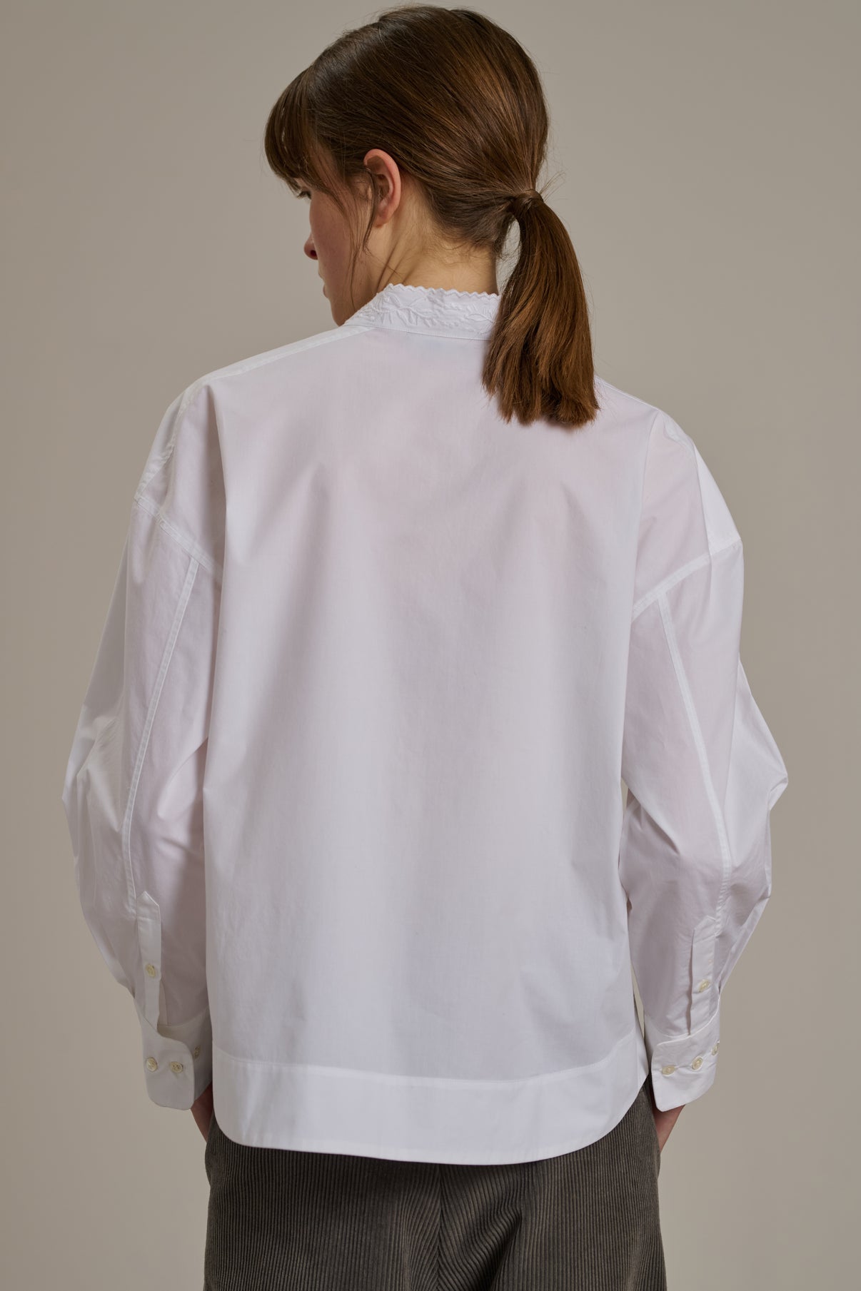 Chemise Poeme - Blanc - Coton - Femme vue 3