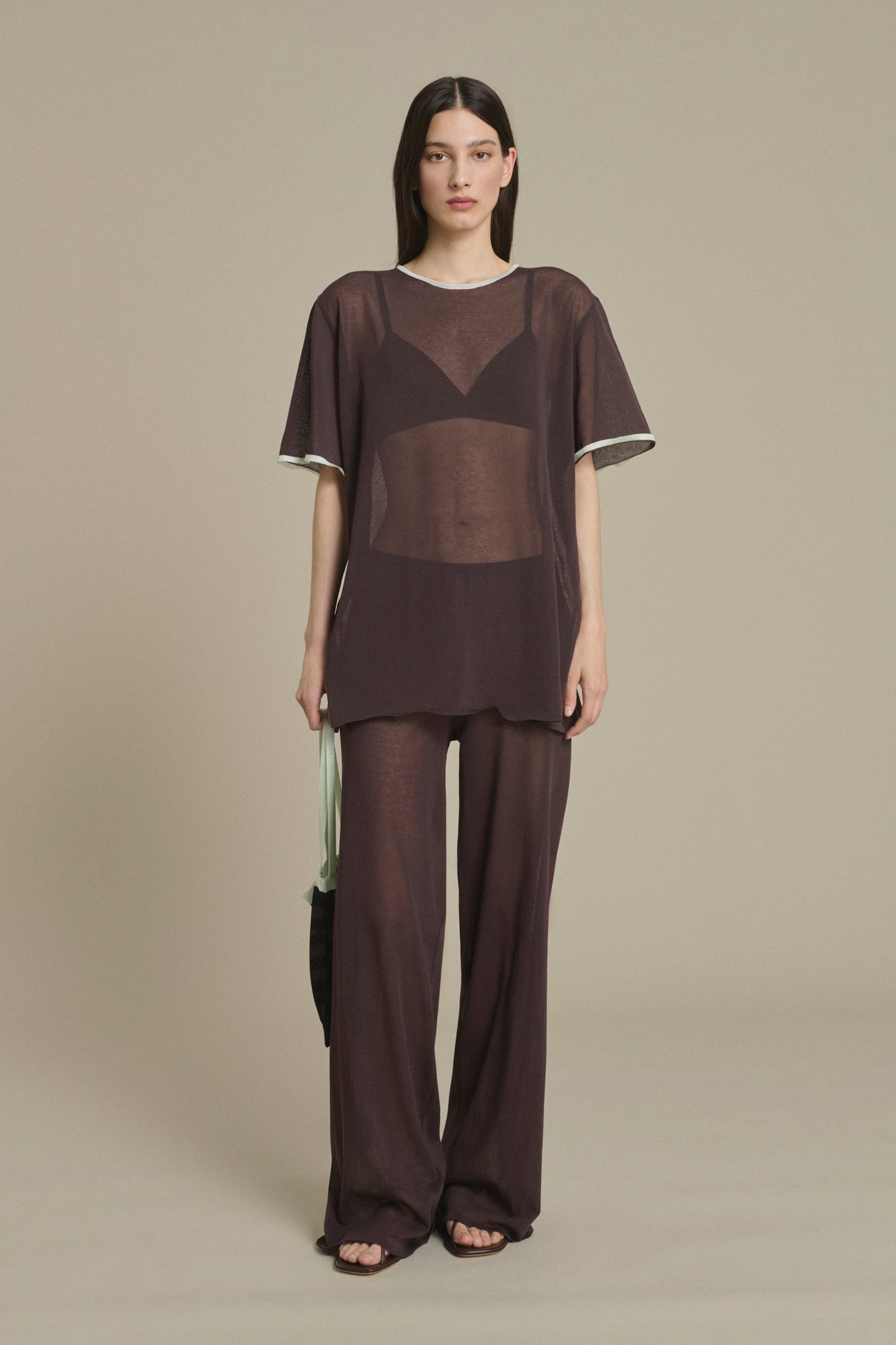 Nico chocolate knit trousers Soeur & TL180 - Soeur