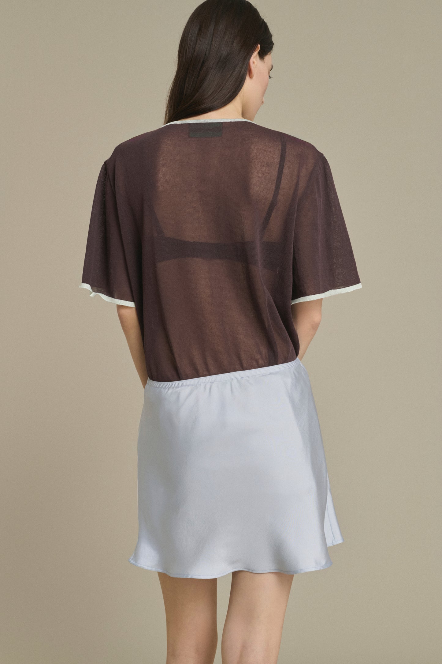 Anna mini sky blue knit skirt Soeur & TL180 - Soeur