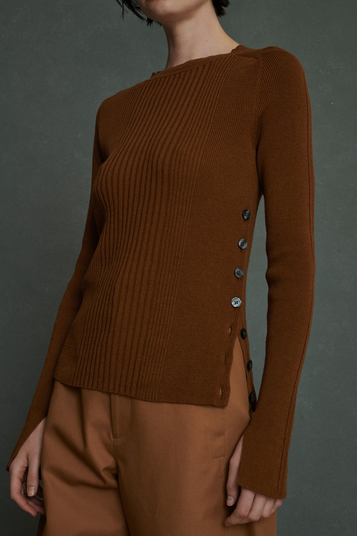 Pull Andree - Havane - Femme vue 1