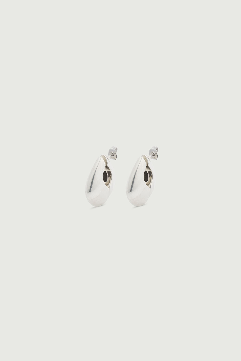 Boucles d'oreilles Mini - Argent - Ligne Plate - Femme