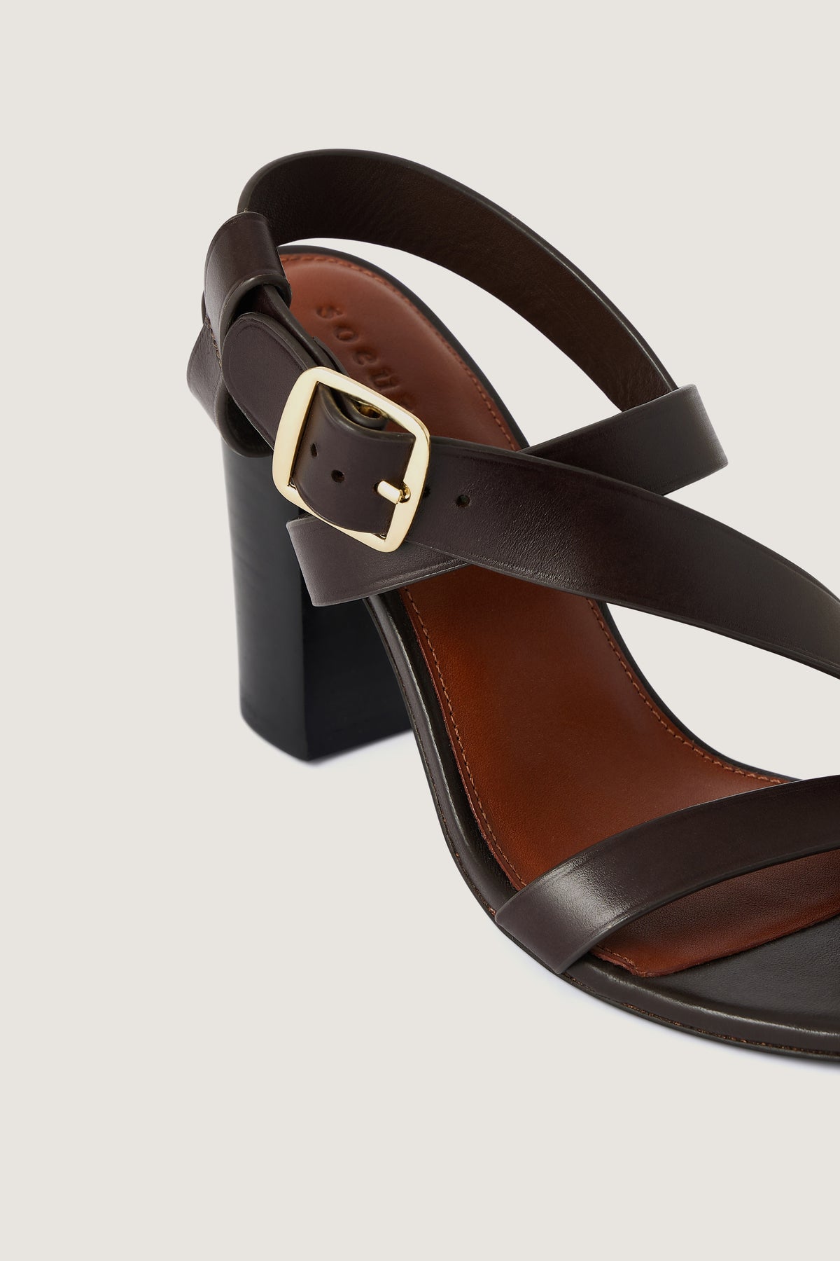 SANDALS PAOLINA DARK BROWN vue 4