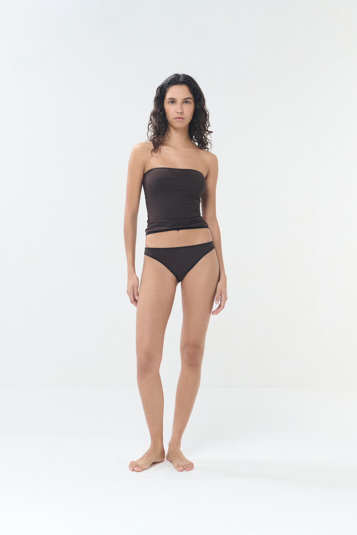 Top Il top bandeau - Noir/Marron - Femme vue 4