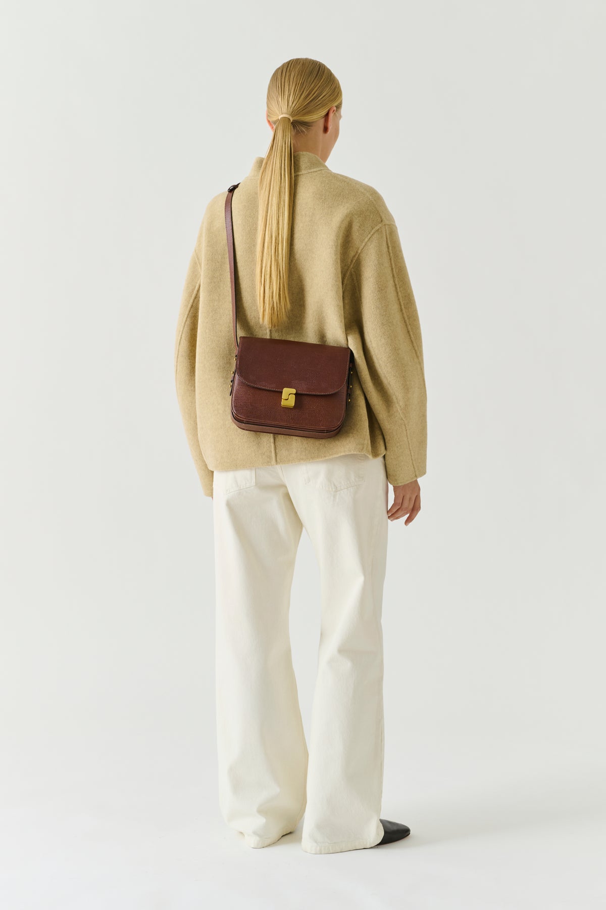 Bellissima Maxi bag - Cognac Leather - Soeur vue 3