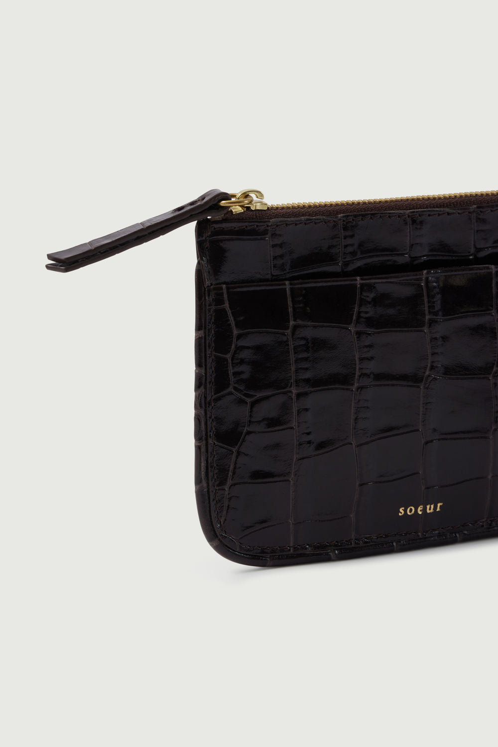 Porte-Monnaie Arsene - Marron Foncé - Cuir - Femme